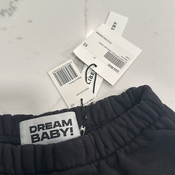 Liberal Youth Ministry - Dream Baby Graphic Sweat Shorts - Black XS SOLD OUT - Picture 4 of 7